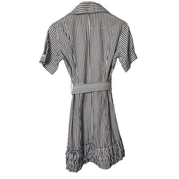 Bell Short sleeve button Front Striped Dress SZ 2 - Picture 3 of 7